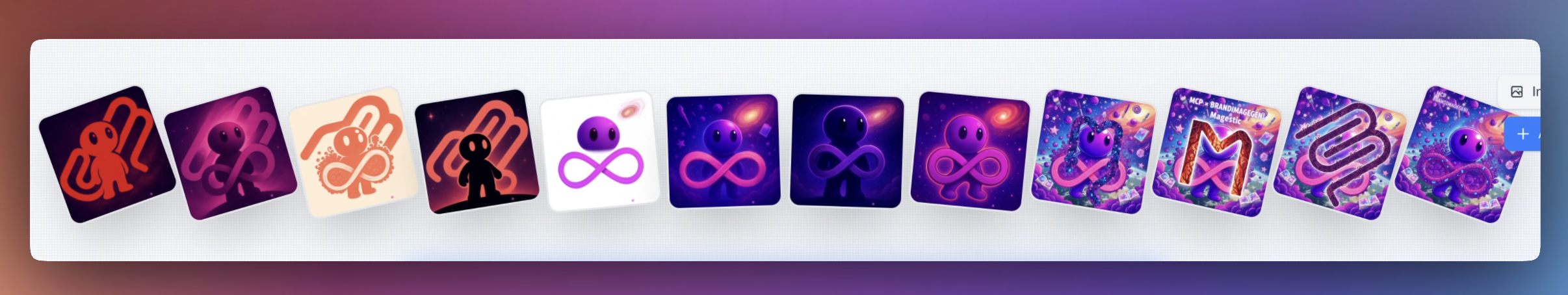 Screenshot showcasing multiple branded campaign options